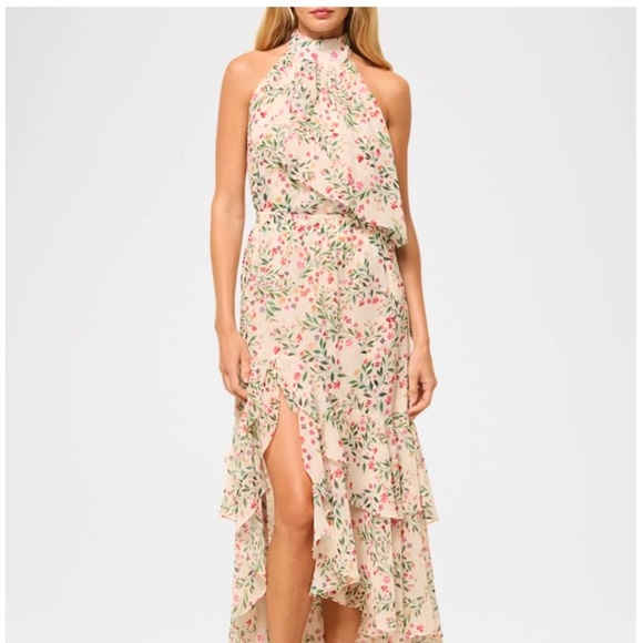 Misa Ilysa Midi Dress Spring Ditsy size L - Picture 1 of 4